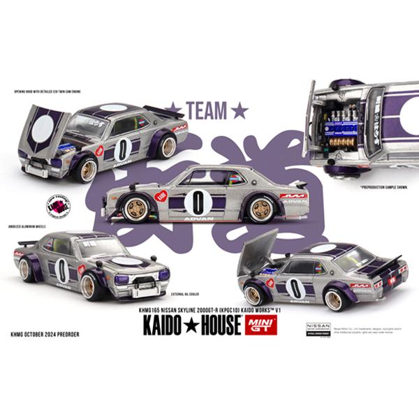 MINI-GT 1/64 Nissan スカイライン GT-R(KPGC10) Kaido Works V1 MINI-GT 1/64 Nissan スカイライン GT-R(KPGC10) Kaido Works V1