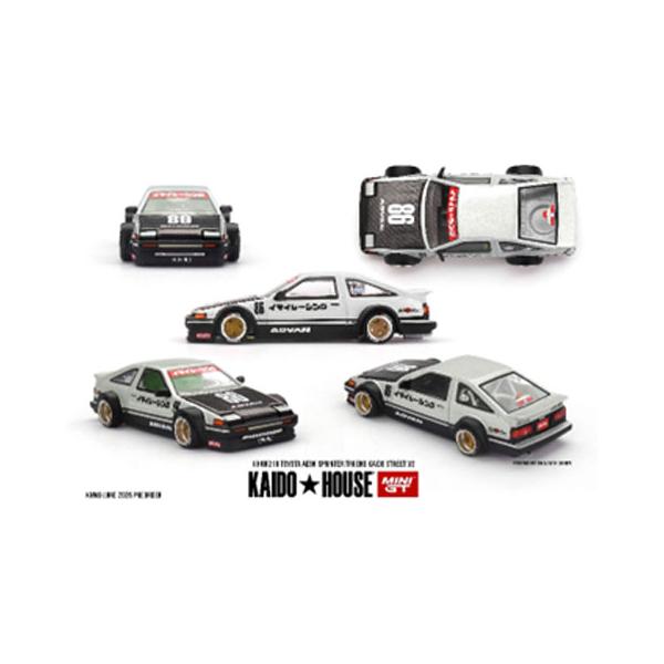 MINI-GT 1/64 Toyota AE86 スプリンター トレノ Kaido Street V2