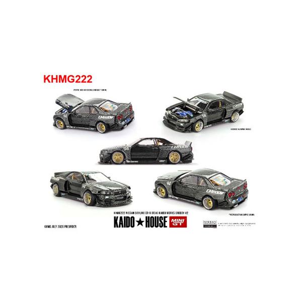 MINI-GT 1/64 Nissan スカイライン GT-R R34 Kaido Works GReddy V2(右