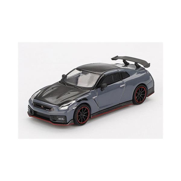 新品未開封Nismo Nissan GT-R Nismo ミニカー マットグレー MINI-GT 1/64 Nissan GT-R Nismo 2024 NISMO ステルスグレー(右
