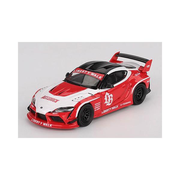 MINI-GT 1/64 LB☆WORKS GR スープラ レッド/ホワイト(左ハンドル