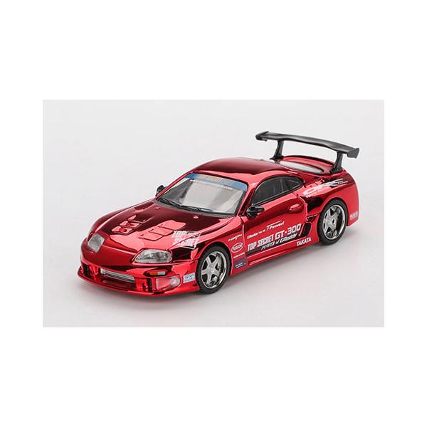 MINI-GT 1/64 Toyota スープラ (A80) GT-300 Top Secret レッドクロム