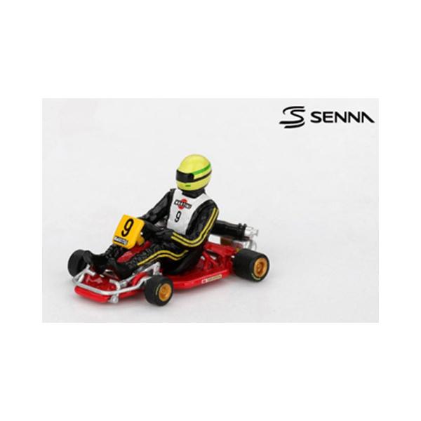 アイルトンセナ ゴールド色　ガレージキット　Ayrton Senna GK MINI-GT 1/64 セナ カート フォーミュラK 世界カート選手権 1981 #9