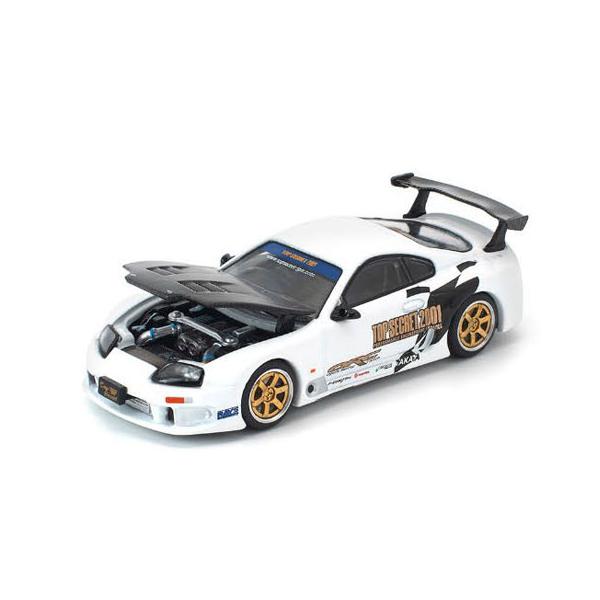 POP RACE 1/64 トップシークレット GT300 スープラ ホワイト (PR640364