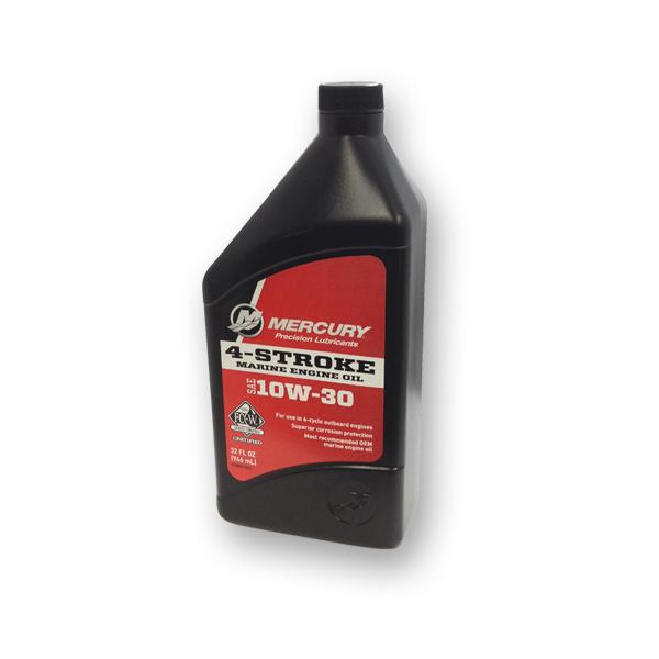 マーキュリー4ストローク船外機オイル◆容量：946ml （1L）◆全ての4ストローク船外機用★SAE10W-30　4ストロークオイルは全ての４ストローク船外機に使用するように作られました。自動車用オイルに比べて多くの性能添加物を含み船外機の...