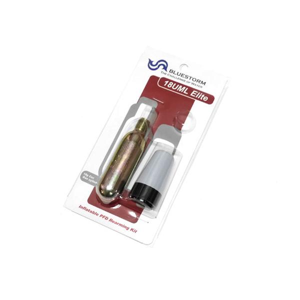 BLUESTORM/ブルーストームライフジャケット交換用ボンベセット　自動膨張式用　【18UML Elite】◆ボンベ重量：18g★ブルーストーム製の膨張式ライフジャケットの交換用ボンベとなります。ボンベを交換することで何度でもご利用いただ...