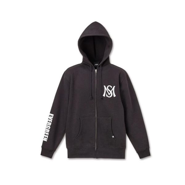 エバーグリーン　Msモードフルジップパーカー■サイズ：M・L・XL・XXL■カラー：ブラック, ヘザーグレー★程良い生地の厚みで幅広いシーズンに活躍する、脱ぎ着のしやすいフルジップパーカー。