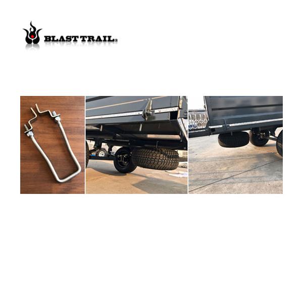 BLASTTRAIL/ブラストトレイルT-33 スペアタイヤ　ホルダー◆カラー：亜鉛メッキ処理◆素材：スチール★BLAST FARM T-33用のスペアタイヤホルダー。T-33専用のスペアタイヤホルダーです。７０mm×７０mmのフレームに対...