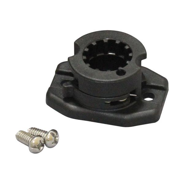 BMO JAPANクランプベース用ソケットBM-A5CS-200BM◆ベースサイズ：62×44×29mm◆取付ネジ穴：Φ6.5mm◆ネジ穴間隔：45mm◆材質：樹脂★ベースに比べコンパクトで取り付け場所に困りません。レンタルボート用のバウデ...