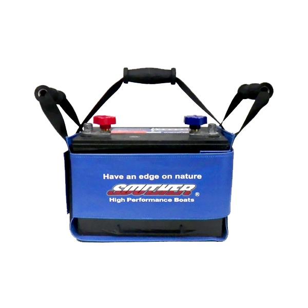 SOUTHER/サウザーバッテリーキャリー　【17585】◆サイズ：ボイジャーバッテリー105A用（105A本体：172×320×243mm）◆カラー：ネイビー★EVAの握り易いグリップ形状でバッテリーの運搬の負担を軽減します。グリップが左...