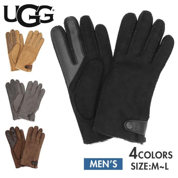 UGG 紳士手袋 UGG（アグ） 通販ugg メンズ 手袋 ブランド SHEEPSKIN SIDE TAB TECH