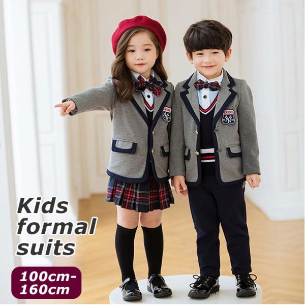 【美品】男の子 スーツ 5点 160 ジャケット 長ズボン カラーシャツ 卒服 楽天市場】スーツ 制服 グレー 卒業式 男の子 女の子 小学生