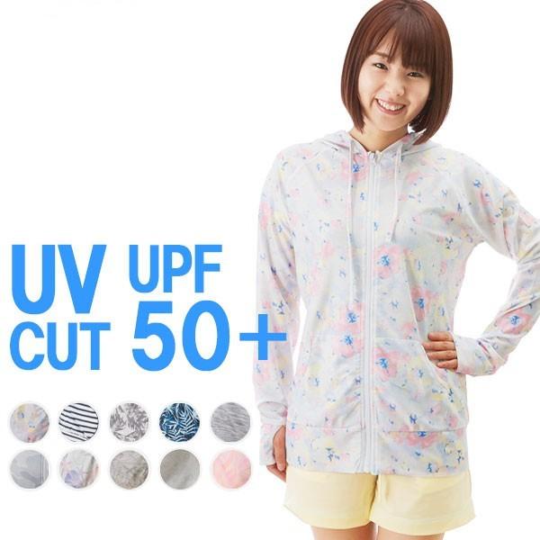 ラッシュガード パーカー 長袖 レディース uv 通販 指穴付き フード
