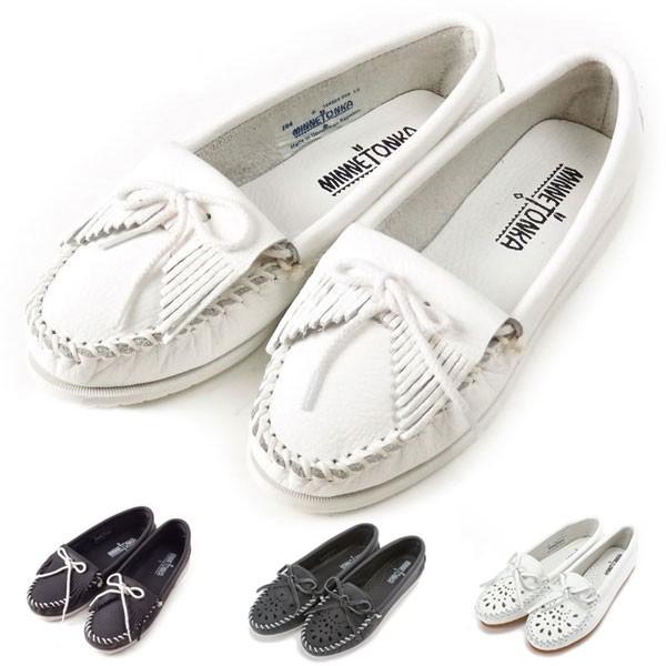 ミネトンカ Minetonka 白 定番 モカシン : BACKYARD FAMILY ママタウン