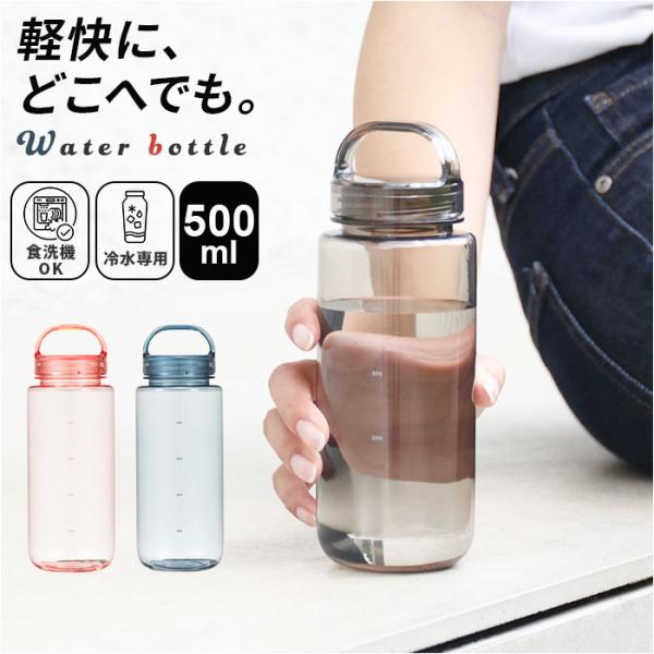 他サイト： ウォーターボトル 500ml 通販 mlte EDGE BOTTLE 500 クリアボトル 水筒 水 ダイレクトボトル マイボトル 直飲み 常温ボトル 飲みやすい ウォーターボトルの商品画像