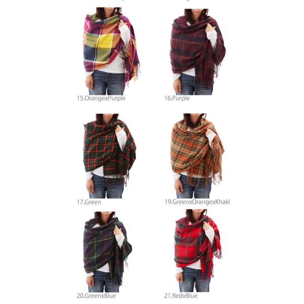ストール 180cm 60cm マフラー 大判 春 秋 冬 防寒 ひざ掛け レディース 通販 軽量 おしゃれ かわいい カラフル チェック タータンチェック Buyee Buyee 日本の通販商品 オークションの代理入札 代理購入
