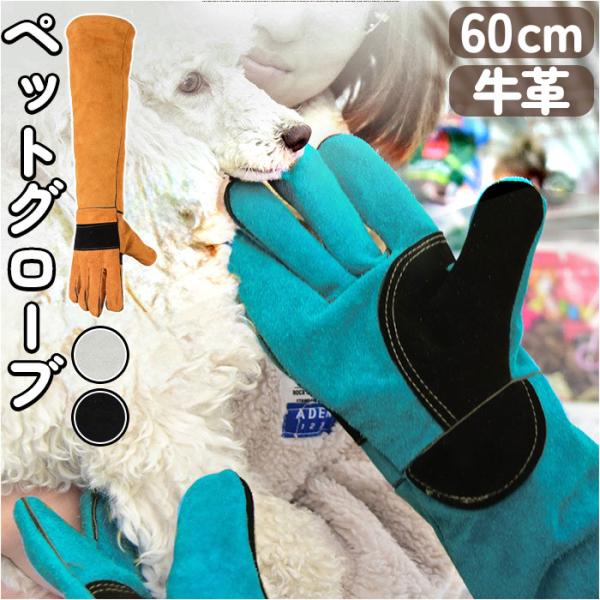 ペット グローブ 60cm 通販 ペットグローブ ロング ロング丈 手袋 ペット手袋 保護手袋 作業用 犬 いぬ 猫 ネコ ねこ 爬虫類 噛みつき防止 引っかき防止