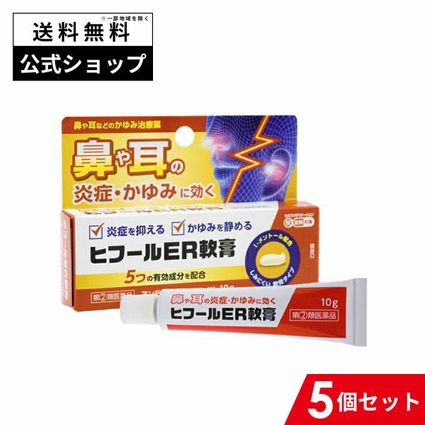 5つの有効成分配合で耳や鼻の入口周辺のかゆみを治療します。しみにくい軟膏タイプの治療薬＊点耳薬・点鼻薬ではありません（綿棒は付属しておりません）アンテドラッグステロイド配合