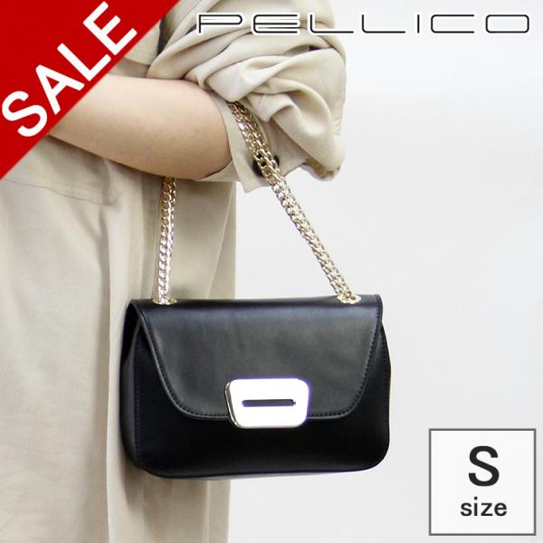 ペリーコ バッグ Shoulder Pellico Fibbia ショルダーバッグ 本革 チェーンバッグ ミニバッグ レディース 2way 本革 ブランド 5007 Anelli Fibbia Shoulder Mini バッグのセレクトショップdanjo