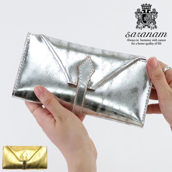 最新入荷 saranam サラナン 財布 ２つ折り ゴールド agapeeurope.org