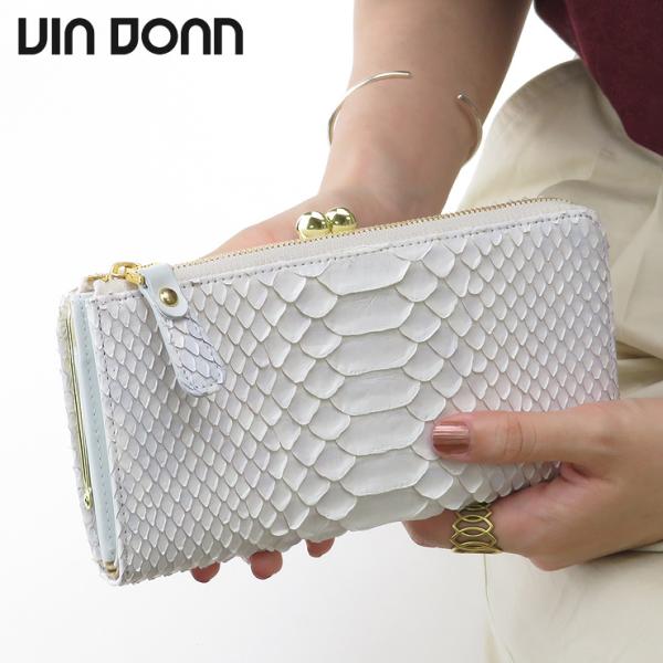 ヴィアドアン 財布 Via Doan 長財布 L字ファスナー がま口 本革 パイソン ホワイト 白 Bran Python ブランパイソン 452 バッグのセレクトショップdanjo 通販 Yahoo ショッピング