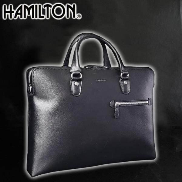 ✨未使用級極美品✨ ハミルトン ブリーフケース 2way 2層 B4可能 黒 bag-express_26691
