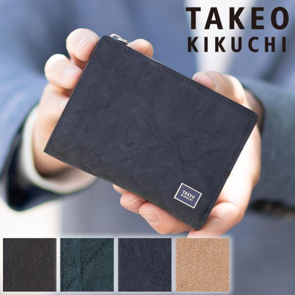 タケオキクチ 折財布 メンズ 二つ折り財布 セミ長財布 ミドル タロン TALON TAKEO KIKUCHI TK 牛革 741605
