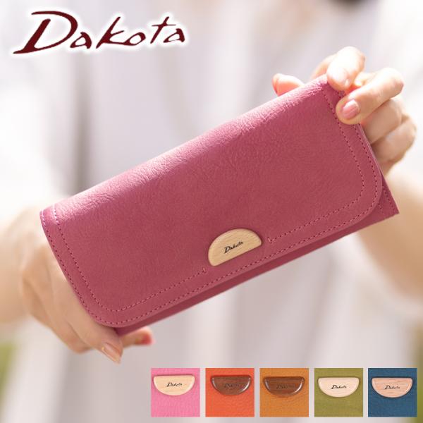 Dakota（ダコタ） 財布 長財布 レディース かぶせ 天然木 ブローチ