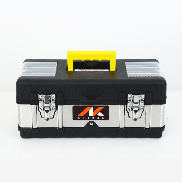 工具箱 BOX ステンレス PP DIY トレー付 afq001medium