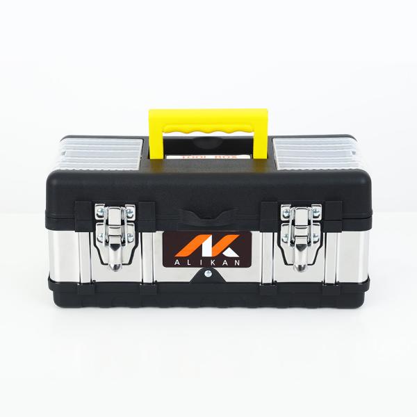 工具箱 BOX ステンレス PP DIY トレー付 afq001small