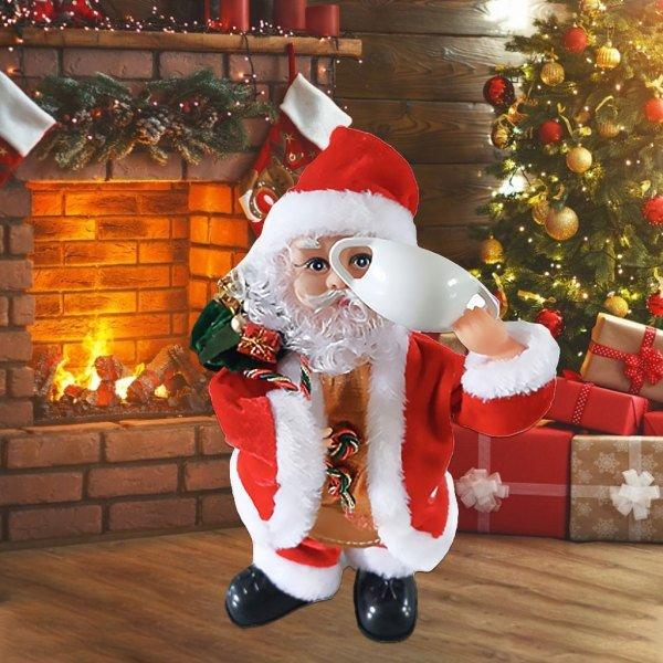 かわいいクリスマスサンタクロースおもちゃシェイク歌う人形マスク 30xf Baghome 通販 Yahoo ショッピング