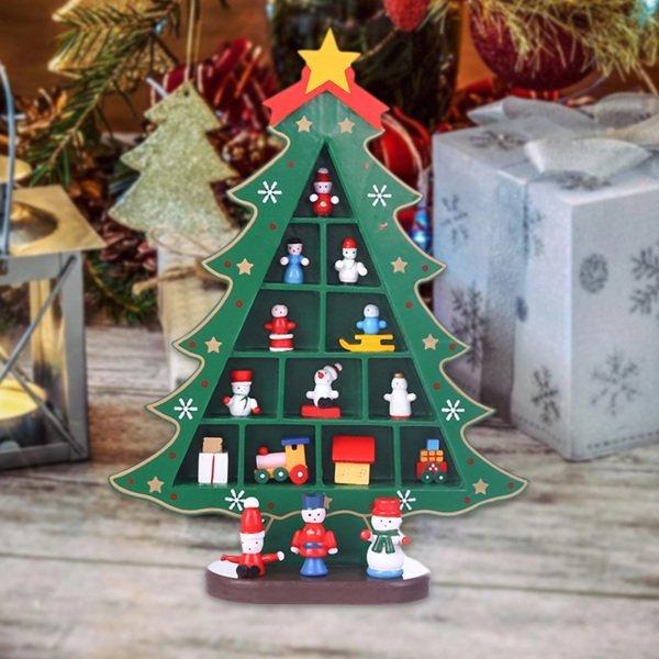 木製のクリスマスツリーの装飾品ウィンドウショップディスプレイミニチュアホリデーデコレーション棚暖炉明けましておめでとうメリークリスマスホーム 30xf Baghome 通販 Yahoo ショッピング