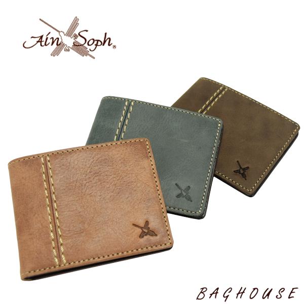 レディース メンズ 財布 アインソフ 牛革 二つ折り財布 札入れ スマートウォレット 小銭入れなし Da1415 Hp Da1415 Hp バッグハウス 通販 Yahoo ショッピング