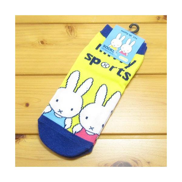 プリントソックス キャラックス ディック・ブルーナ miffy sports レディースソックス ミッフィースポーツYE ミッフィー グッズ靴下 女の子かわいい