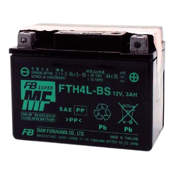 古河電池 FTH4L-BS バイクバッテリー 充電済【互換 YUASA ユアサ YTX4L-BS FT4L-BS FTX4L-BS YT4L-BS DT4L-BS】