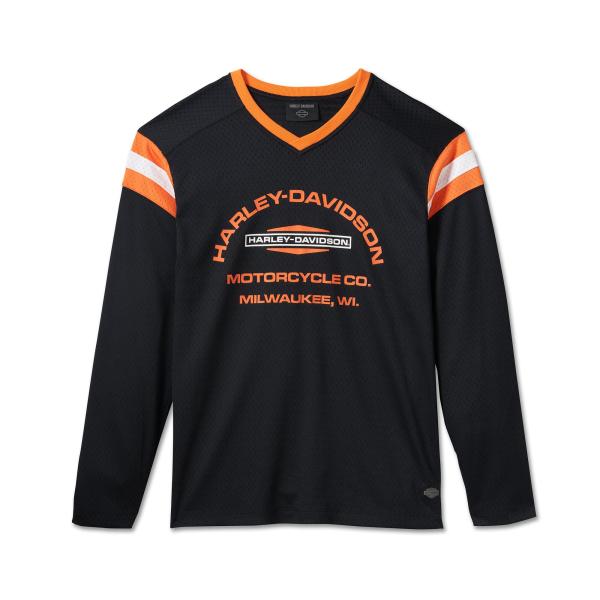 Harley-Davidson ハーレーダビッドソン 長袖Tシャツ ロンT メッシュロングスリーブTシャツ 長袖Tシャツ ハーレーダビッドソン