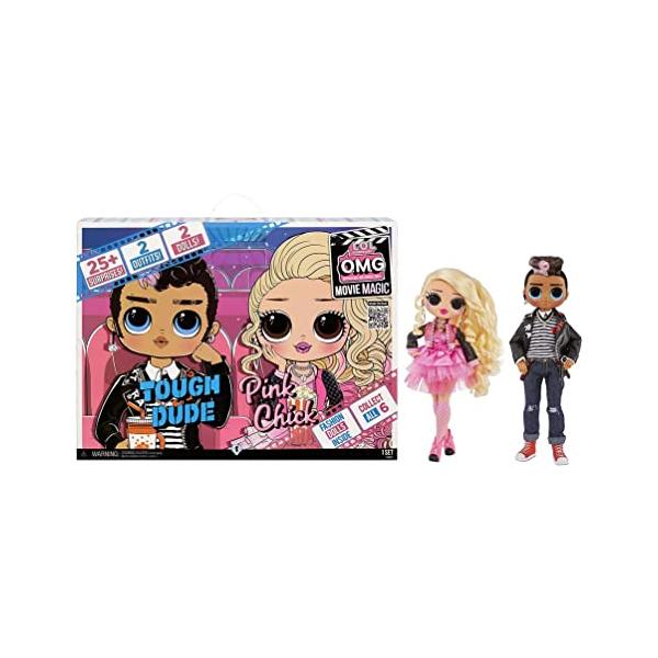 LOL サプライズ ! OMG ムービーマジック タフデュード ピンクチック 2体セット ファッション ドール ドレスアップ 人形 lol surprise 並行輸入品