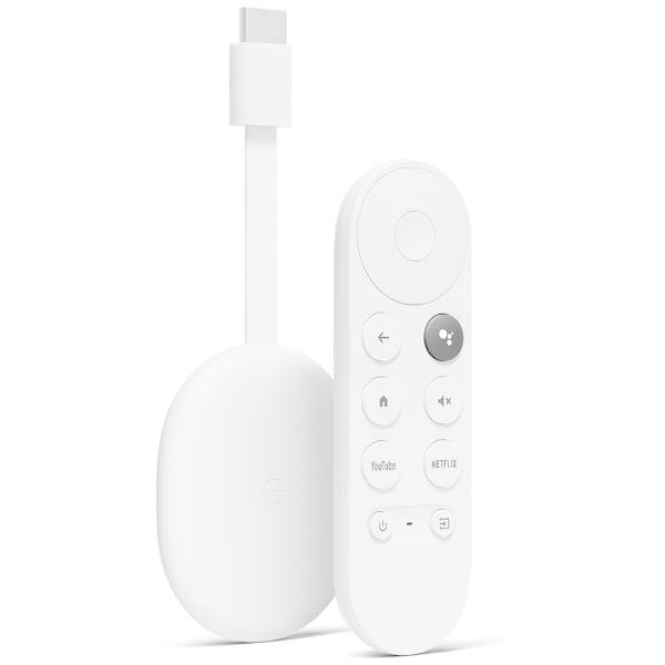 中古 箱なし Chromecast with Google TV 4K スノー クロームキャスト Google グーグル Chromecast with TV snow GA01919