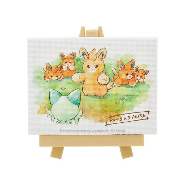 こちらの商品はポスト投函便にて発送する為、代引き決済には対応しておりません。立てて飾れる、イーゼル付きのミニアートだよ！デスクなどに気軽に並べて飾れるサイズ感が、かわいいね♪◆ポケモンセンターオリジナル 限定商品◆サイズ：8.9×8.5×1...