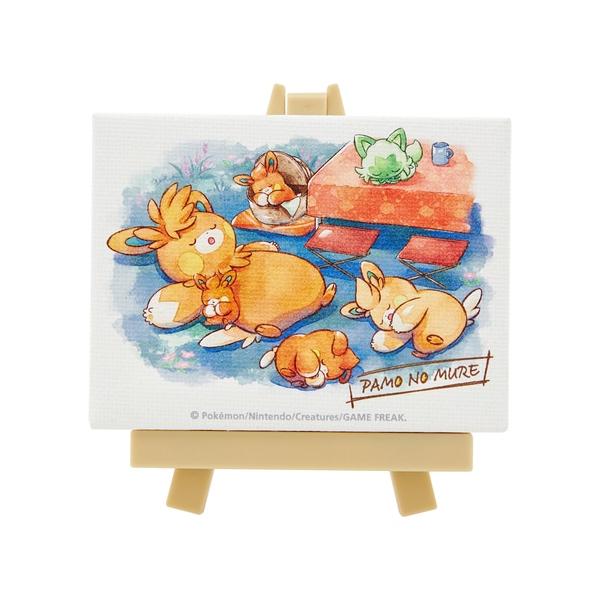 こちらの商品はポスト投函便にて発送する為、代引き決済には対応しておりません。立てて飾れる、イーゼル付きのミニアートだよ！デスクなどに気軽に並べて飾れるサイズ感が、かわいいね♪◆ポケモンセンターオリジナル 限定商品◆サイズ：8.9×8.5×1...