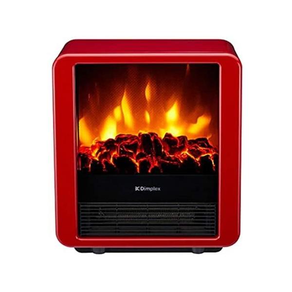 ディンプレックス 暖炉型ヒーター レッド 暖房器具 ミニキューブ