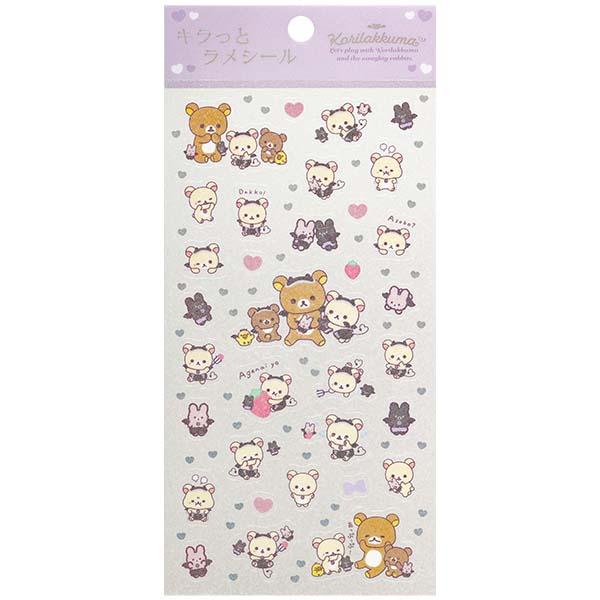 San-X リラックマ キラッとラメシール コリラックマのこあくま