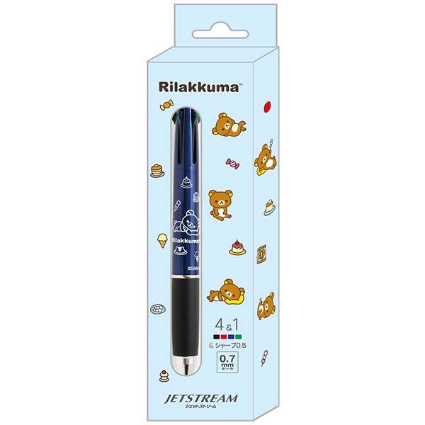 San-X（サンエックス） リラックマ JETSTREAM 4&1 多機能ペン ブルー