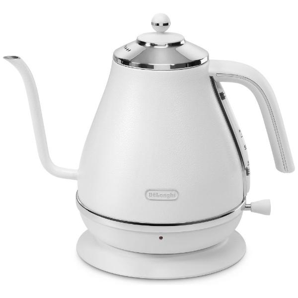 DeLonghi iconA 1L 電気ケトル デロンギ（DeLonghi） 電気ケトル icona アイコナ ピースフルホワイト