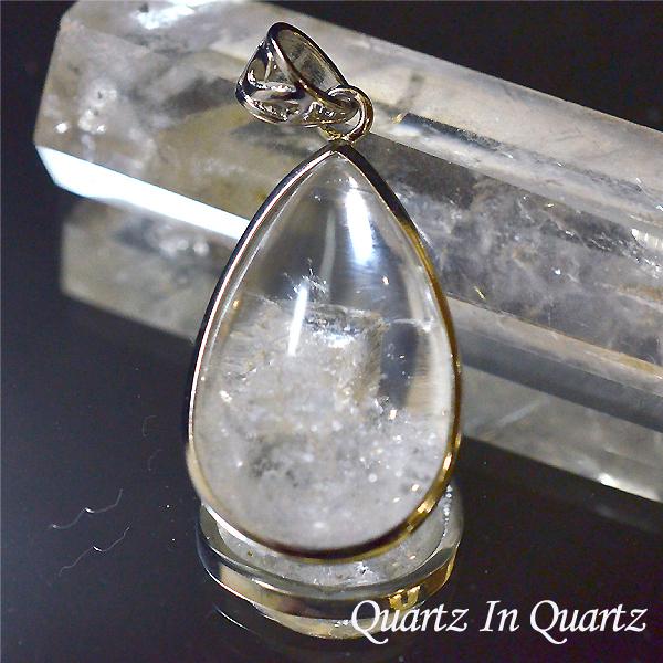 クオーツインクオーツペンダントトップ