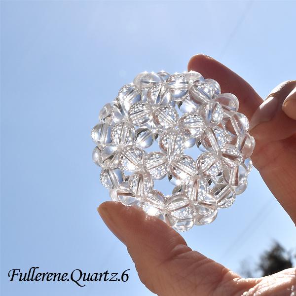 フラーレン 水晶 6ミリ水晶 高品質 AAA バッキーボール