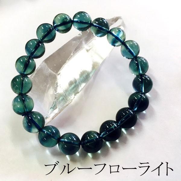 ブルーフローライト10ミリブレスレット ブルーフローライト フロー
