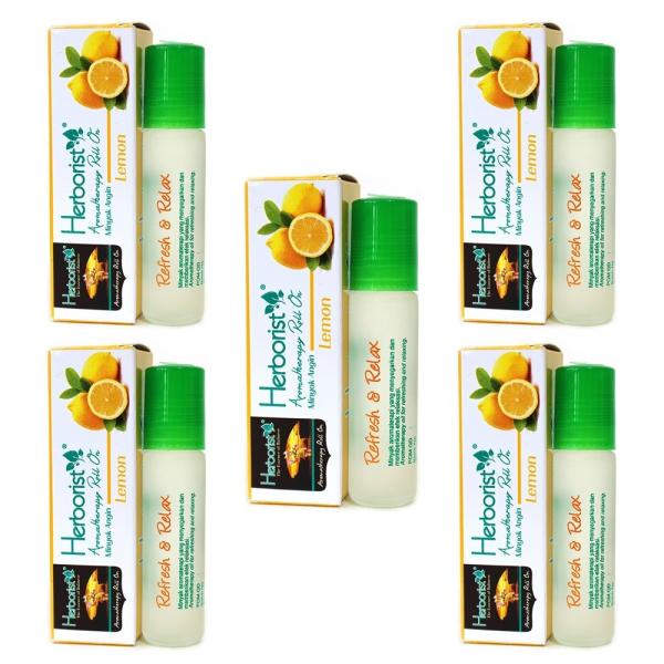 ハーボリスト リフレッシュオイル ロールオン 10ml×5本セット レモン 海外直送品