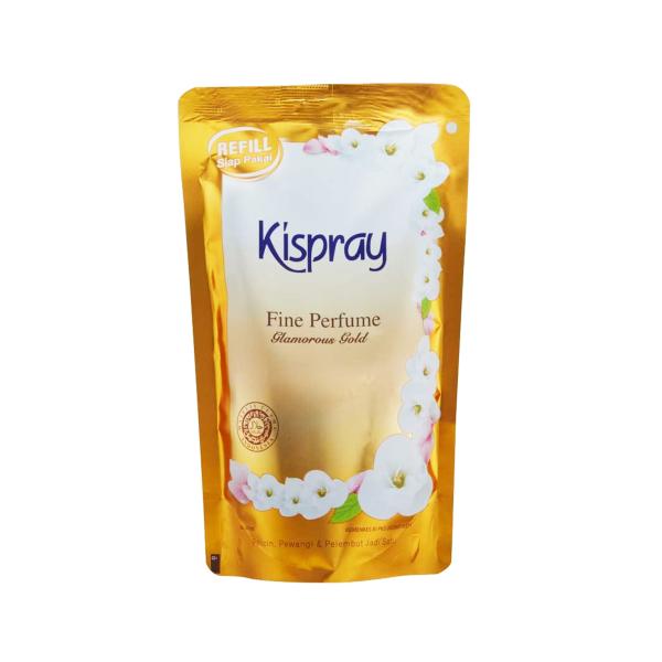Kispray キスプレイ 衣類アイロンがけ・抗菌・フレグランススプレー グラマラスゴールド 詰め替えパック 280ml 海外直送品