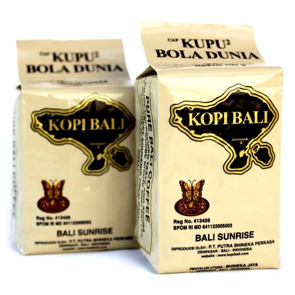 クプクプ Kupu kupu バリコーヒー BALI SUNRISE パウダー 100g×2個セット 海外直送品
